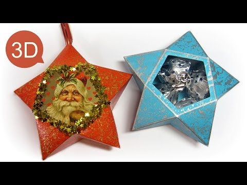 Adornos de Navidad: Cómo hacer estrellas de papel y para hacer regalos.