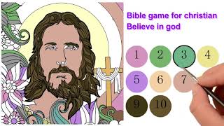 Bible Coloring - Paint by number game screenshot 2