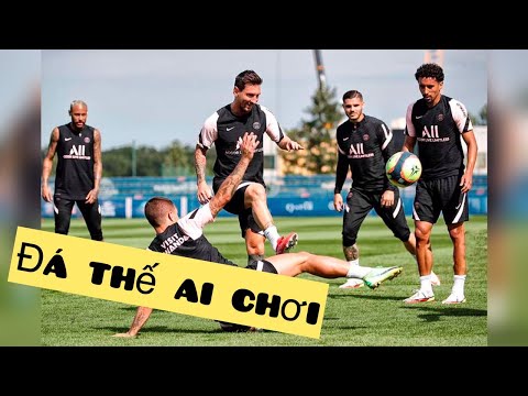 Video Messi tập luyện tại PSG. Đồng đội phấn khích vì đá... - youtube