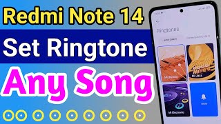 Redmi Note 14 Set Ringtone Any Song  How To Set  Ringtone