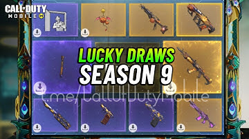 Season 9 All Lucky Draws Sneak Peak COD Mobile - S9 Mythic CX9 Guns CODM