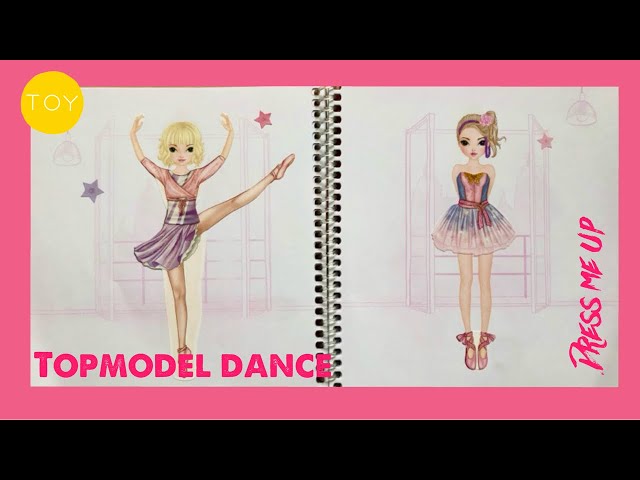 TopModel Dress Me Up Stickerbook Ballet : Toys & Games 