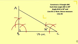 How To Construct Triangle when two angles and a side are given