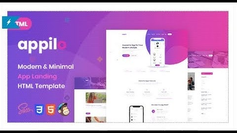 Appilo | App Landing Page | Themeforest Templates