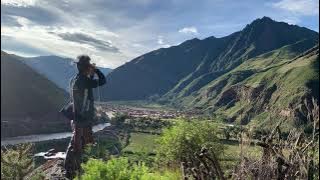 Sound meditation with Pututu and greeting to the Apus of the Sacred Valley of the Incas
