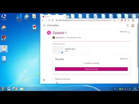 Video: Kako priložiti datoteku u Google učionici?