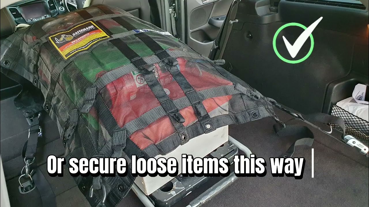 Is the gear in your vehicle secure? | A Safeguard Cargo Net can keep you and your gear SAFE & SECURE