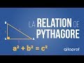Relation de Pythagore en triangle rectangle 📐