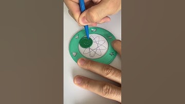How many circles were drawn ? 🤔Desing ruler #spirograph Retro Design Tin Drawing Set #2024 #shorts