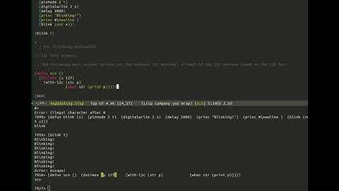 Ulisp on PlatformIO with Esp32 Doit Devkit V1 and Emacs