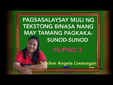 Video: Paano Makahanap Ng Isang Salaysay Sa Teksto