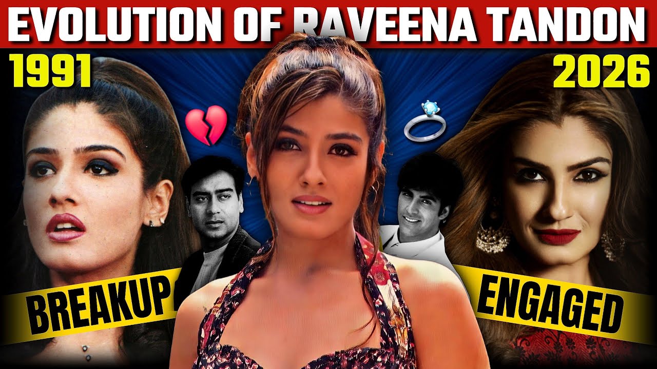 Evolution of Raveena Tandon (1991-2025) • From "Model" to "KGF 3" | Rewind Stars