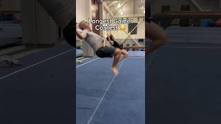 Divers vs. gymnasts gainer contest 🤯 #gymnast #olympics #gymnastics #flip #gainer #parkour #diver