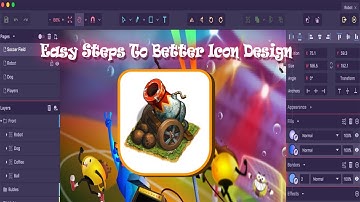 EASY WAY TO CREATE ICON Gravit Designer Tutorial for Beginner FREE SOFTWARE logo 3d