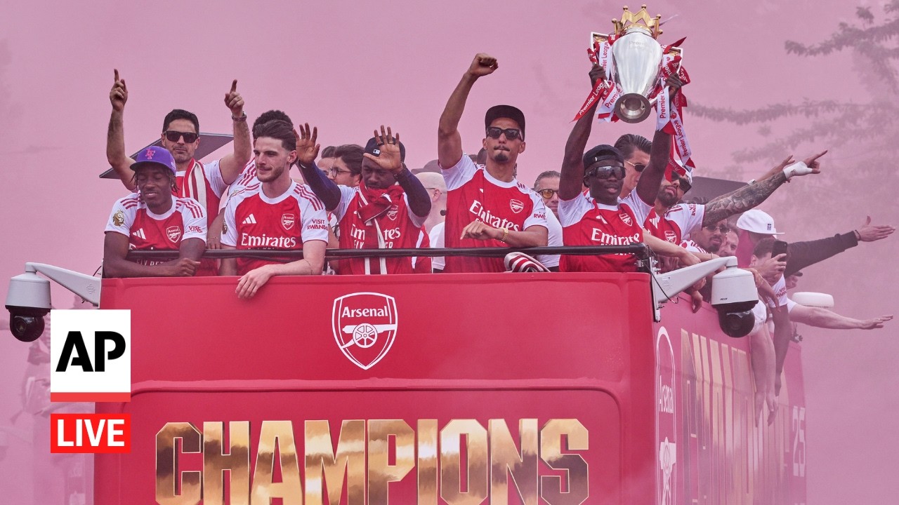 LIVE: Arsenal Premier League trophy parade 2026 in London