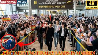 🚨Flughafen Madrid explodiert! Kim Taehyung ist nach 18-Stunden-Flug endlich in Spanien angekommen!