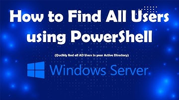 How to Quickly Find all Users in our Domain Controller | Msolved Tech