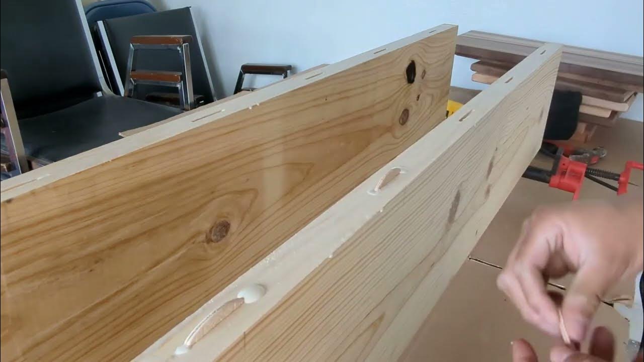 Gluing up some board with the Dewalt Biscuit Joiner YouTube