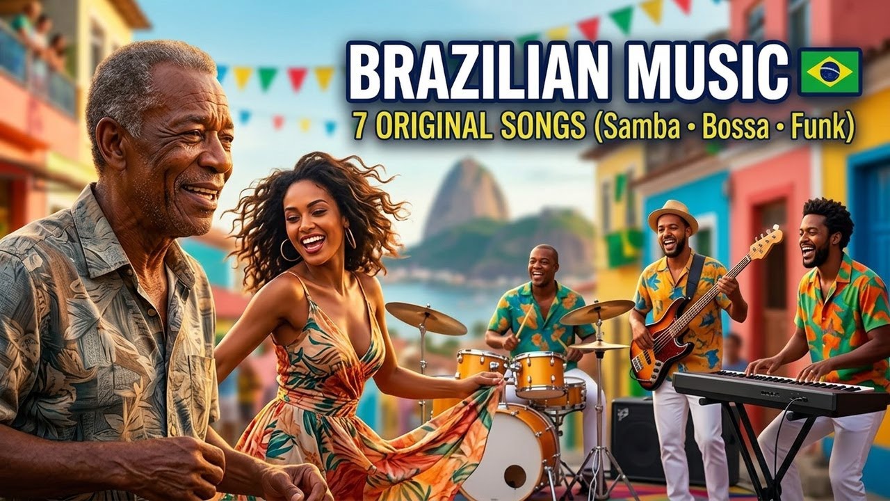 🇧🇷 Brazilian Music 🎶 7 Original Songs (Samba, Bossa Nova, Funk, Forró ...