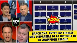 BARCELONA, el protagonista de finales más disparejas en la historia de la CHAMPIONS LEAGUE | ESPN FC