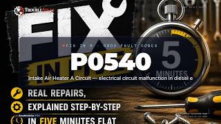 P0540 Explained — Intake Air Heater A Circuit — electrical circuit malfunction in diesel e | Trouble P0540 Explained — Intake Air Heater A Circuit — electrical circuit malfunction in diesel e | Trouble