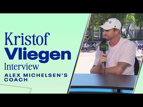 Alex Michelsen's coach Kristof Vliegen shares upcoming match tactics against Tiafoe | 2026 US Open