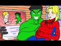 Paper Dolls Dress Up - Spiderman & Hulk Baby And Family Costumes - Barbie Story & Crafts