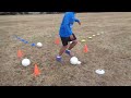 Ha7 football training  agility and dribbling drill