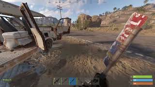 RUST Wolf Jumped Over Counter!!! RUST