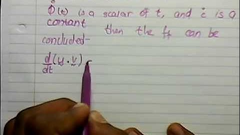 Wits MATH2011 Calc chapt 2 video1 vector differentiation