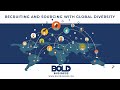 Recruiting and sourcing with global diversity