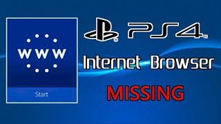 PS4 – Internet Missing (Solved) -