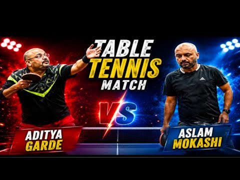 Table Tennis match Aditya Garde vs Aslam Mokashi 🏓🏓