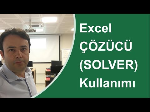Excel ÇÖZÜCÜ’yü Kullanmak (Çözücü Nasıl Kullanılır) -005.video | Ömer BAĞCI