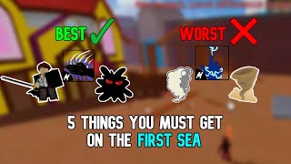 5 Thing You MUST GET on The First Sea in Blox Fruits!