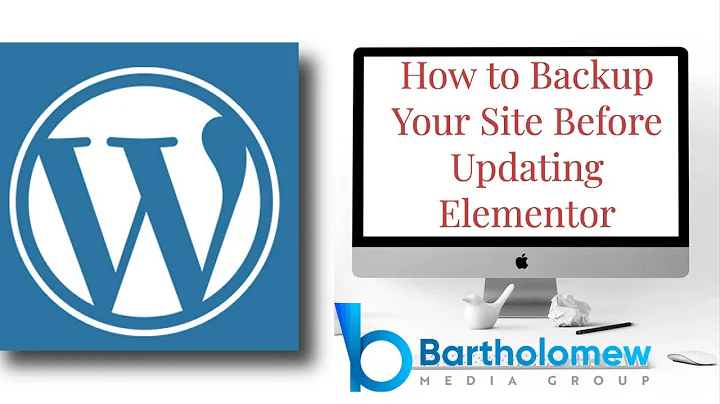 Backup WordPress before updating Elementor Quick Tip