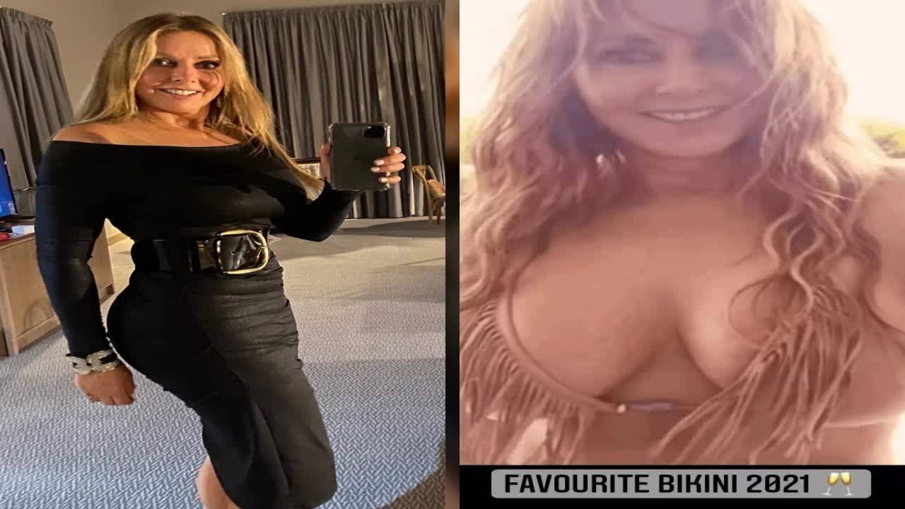 VOR BLIMEY Carol Vorderman Shows Off Her Favourite Bikini Of With Holiday Throwback And