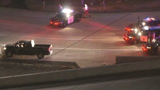 A car thief ends the chase in Los Angeles