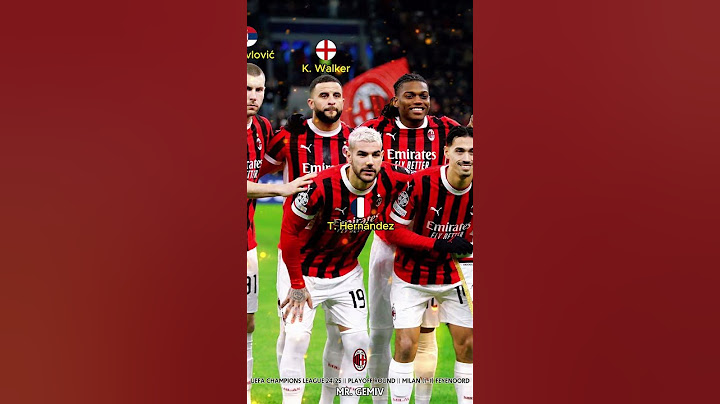 Milan vs Feyenoord || Uefa Champions League 24/25 || Playoff Round || Milan Squad #c1 #milan