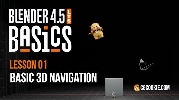Intro to 3D Navigation in Blender - BLENDER 4.5 BASICS (part 1)