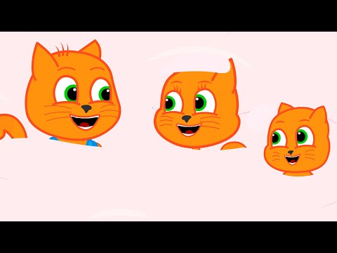 Família de Gatos - Natação De Espuma Desenho Animado em Português Brasil