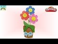 Play-doh Happy Cute Flowers Surprise Eggs for kids Opening