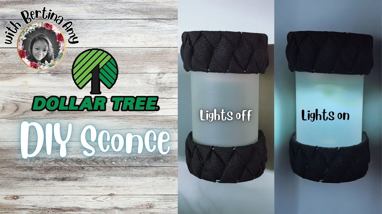 Dollar Tree DIY Sconce