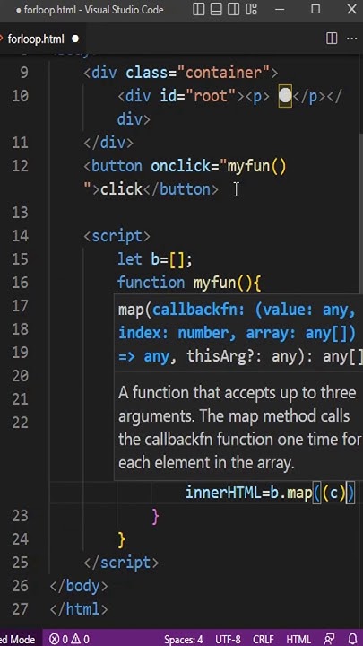 Push Method and Map Method | JavaScript - YouTube