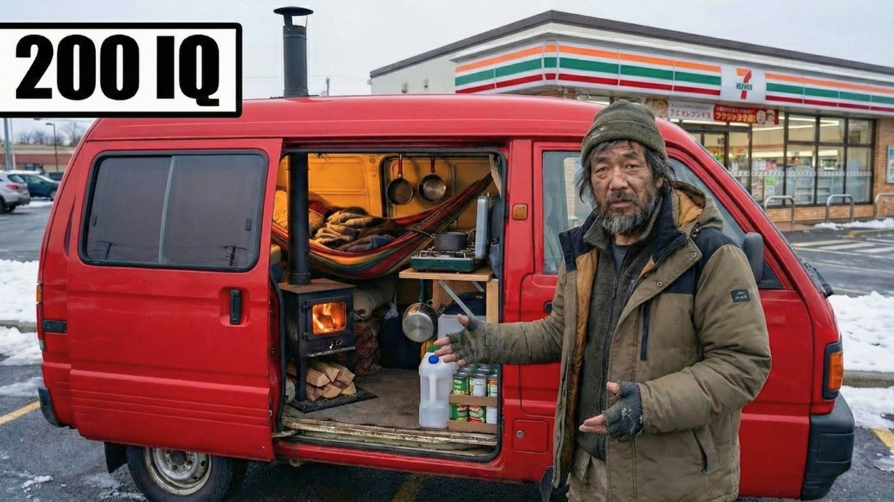 How Homeless Japanese People Turn a Van Into a Comfortable Home