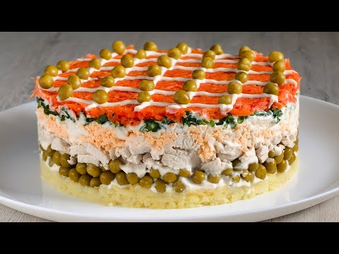Да чего же он ВКУСНЫЙ. Салат 'ПРИНЦ' на праздничный стол. Мы просто обожаем этот салат.