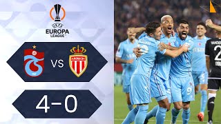 Trabzonspor 4-0 AS Monaco | UEFA Europa League H Grubu 4. Hafta Özeti
