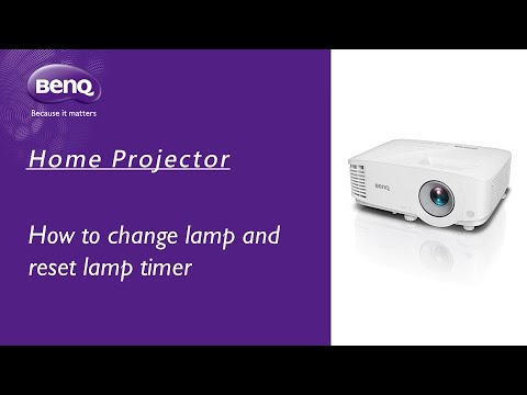 begroting Schuldig onregelmatig [BenQ FAQ] Projector_How to change lamp and reset lamp timer - YouTube