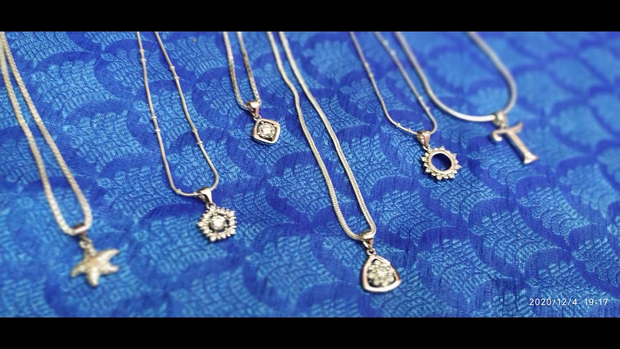 silver chain for women light weight 