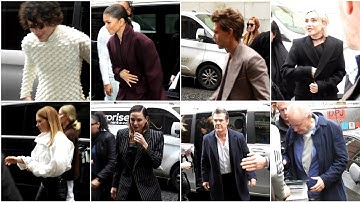 Timothee Chalamet, Austin Butler and Zendaya with Dune Part 2 Cast at London